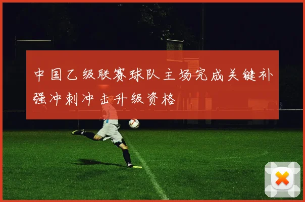 中国乙级联赛球队主场完成关键补强冲刺冲击升级资格