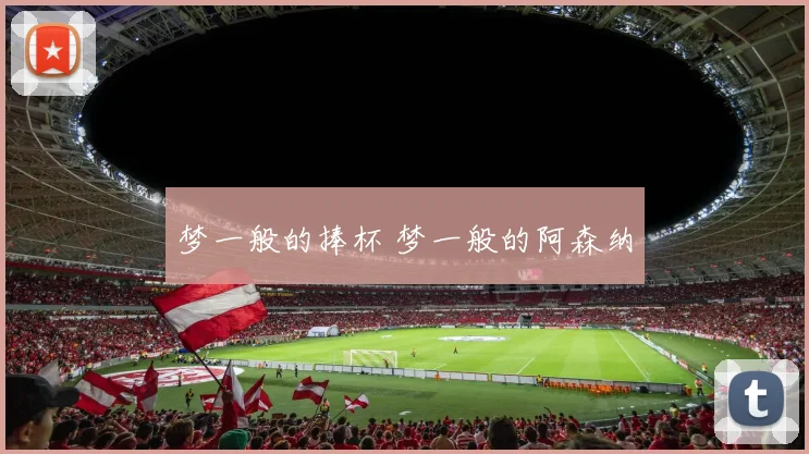 梦一般的捧杯 梦一般的阿森纳